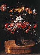 Bouquet on Wooden Box Jacques Linard